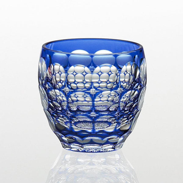 [Sake Cup] Sake Cup Hydrangea โดย Satoshi Nabetani Master of Crafts ดั้งเดิม | Edo Kiriko | คากามิคริสตัล