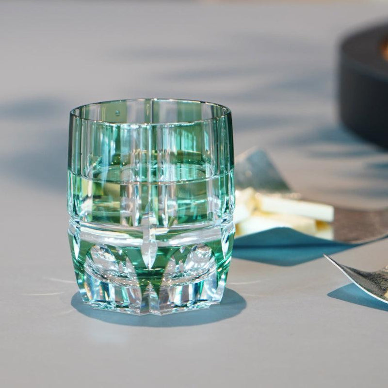 [ROCKS GLASS] WHISKEY GLASS BAMBOO STEM SERIES | EDO KIRIKO | KAGAMI CRYSTAL