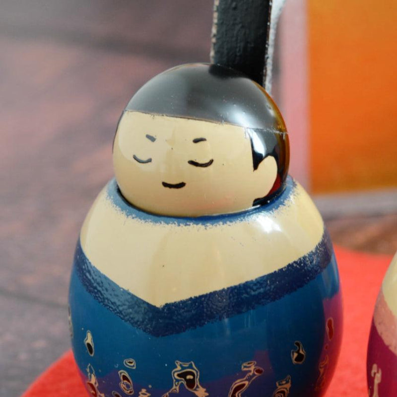[Doll] Mini Hina Decoration (สีน้ำเงิน, แดง) | Yasuharu Masukawa | Tsugaru Nuri
