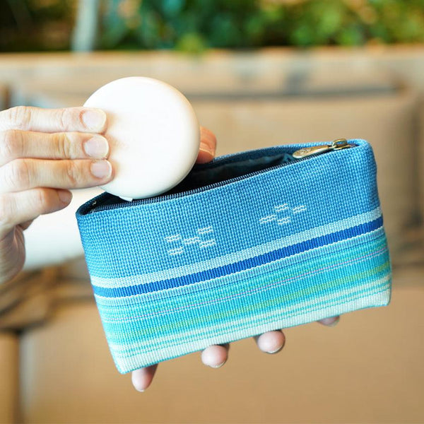 [กระเป๋า] Nilai-Kanai (สีน้ำเงิน) | Yaeyama Minsah (สิ่งทอ) | อะซามิยะ
