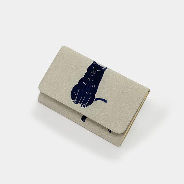 [กระเป๋าเงิน / กระเป๋า] ถือนามบัตรแบล็กแคท | Kaga Yuzen | J.Flavor * Hiroyuki Kikuta