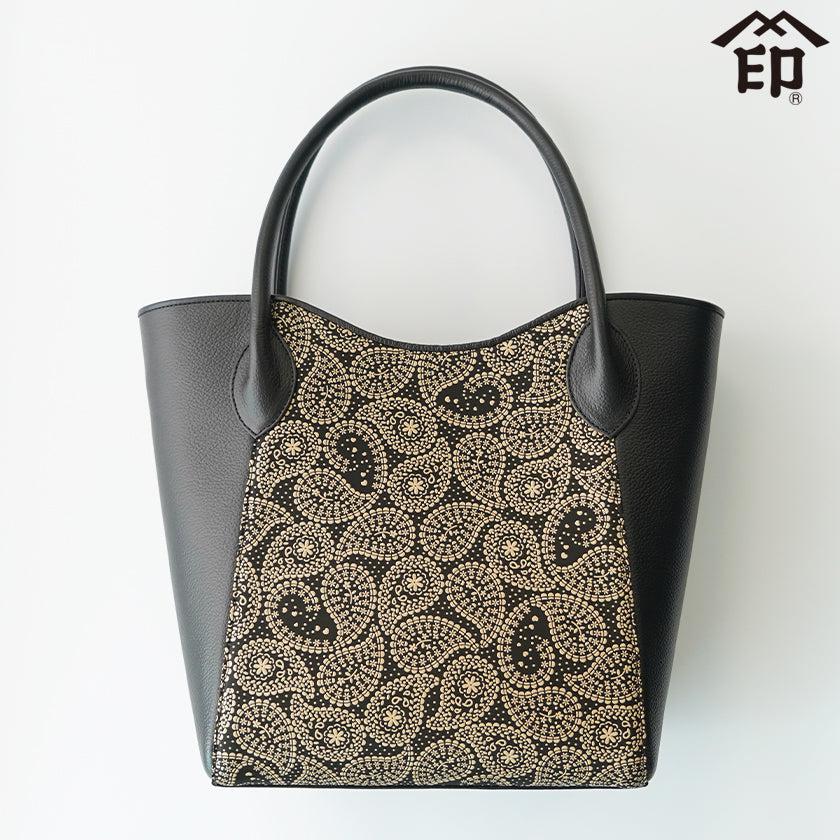 Grey floral 2025 embroidered tote bag