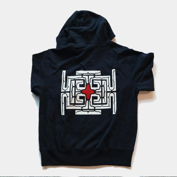 [hoodie] Ioll Navy | งานฝีมือของ Ainu