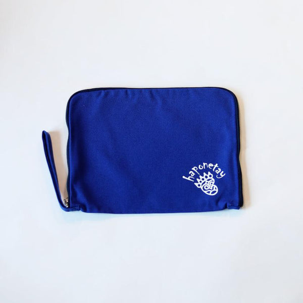 [กระเป๋า] กระเป๋าคลัทช์สีน้ำเงิน | งานฝีมือของ Ainu