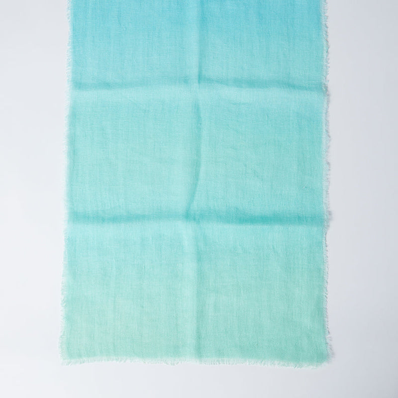 [ขโมย] ผ้าลินิน 160 x 35 การไล่ระดับสีผสม (Lamune) | การย้อมสี Kyo Yuzen | Nogiguchi Kihei