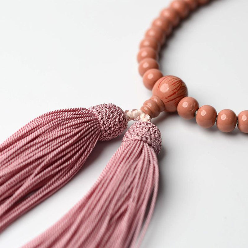 [PRAYER BEADS] MAKIE FOR WOMEN (PINK) | LACQUER BEAD | MASUISAI