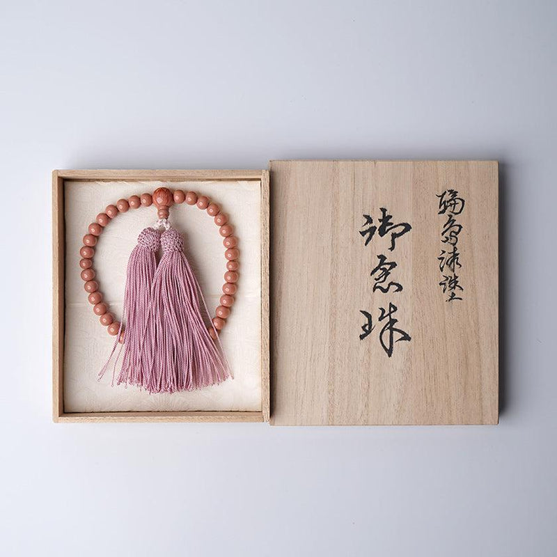 [祈禱珠]女性的Makie（粉紅色）|漆珠| Masuisai