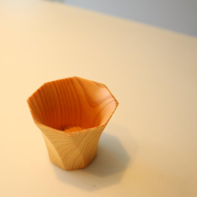 [Sake Cup] Octagonal Ochoko | งานไม้ Kino-sachi