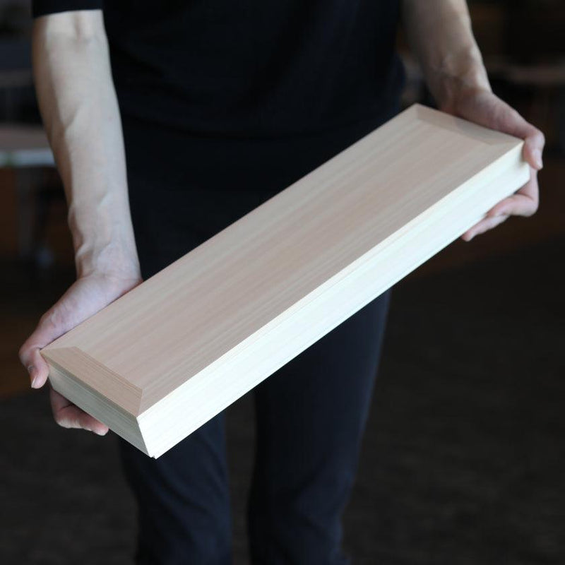 [กล่องเครื่องประดับ] Hinoki-Box Vertical White Wood | Kyo Butsudan | Iwata Houraiya