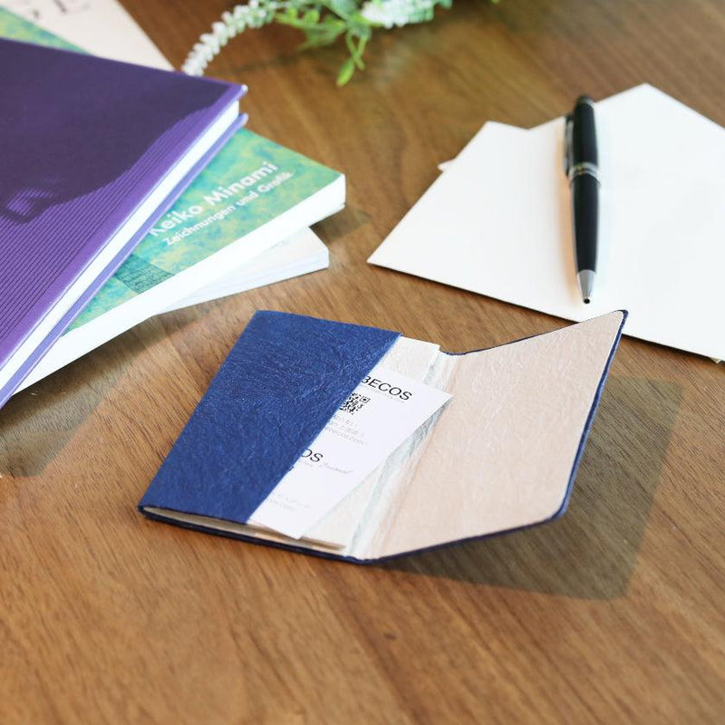 [CARD CASE] Plain (Navy Blue) | Kurotani Washi Paper | Kurotani Washi Cooperative Group