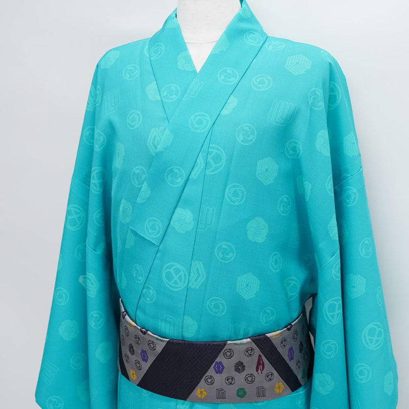 [Kimono / Yukata] Men's Blue (Peacock) X Light Blue | เม็ดสีอิงค์เจ็ท | Hatsune Koubou