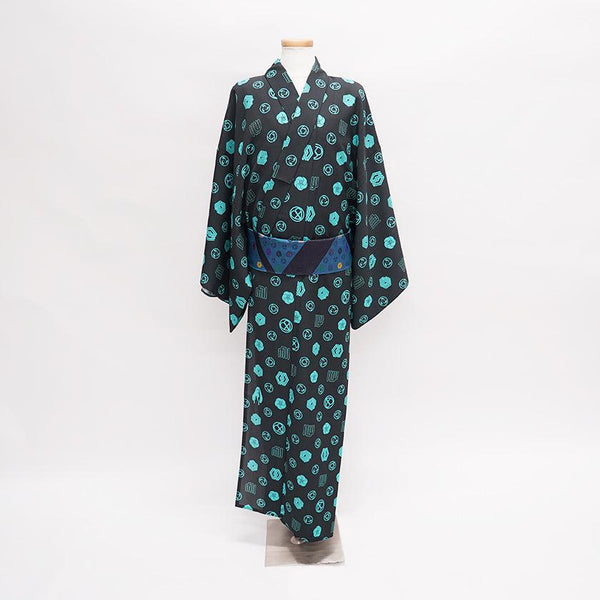 [Kimono / Yukata] ผู้ชายสีดำและสีน้ำเงิน | เม็ดสีอิงค์เจ็ท | Hatsune Koubou