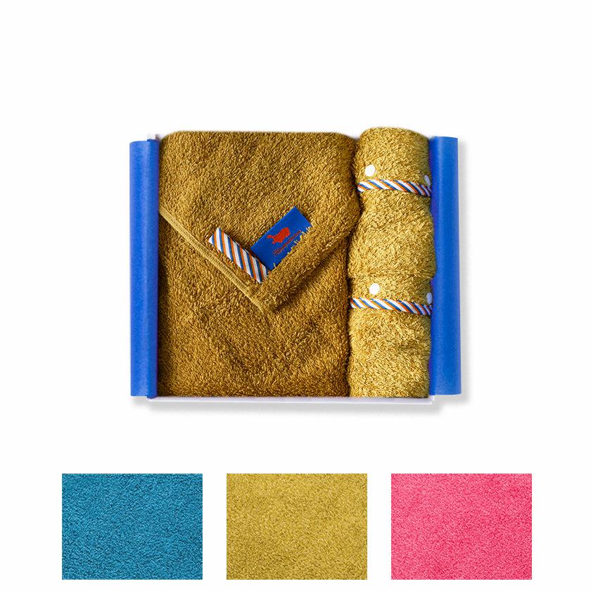 [BABY GIFT SET] TOWEL WITH LOOP×1 / STRAP COVER×1 ORGANIC TOWEL HI