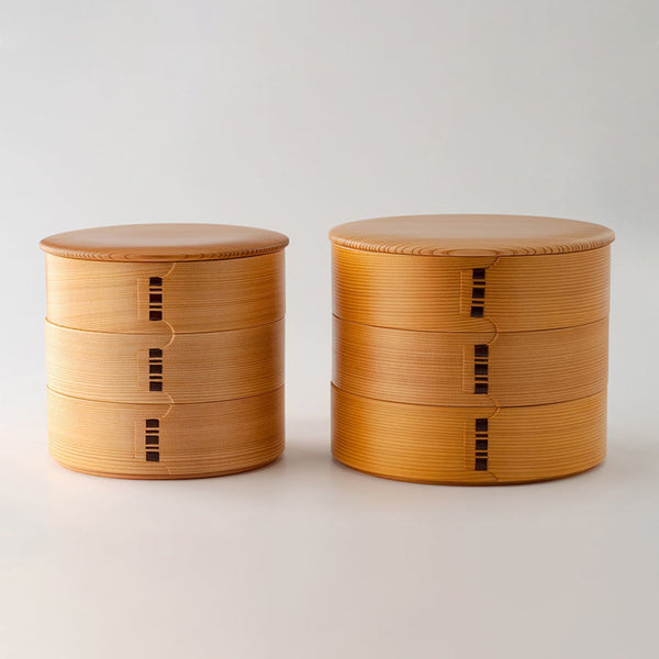 [กล่องอาหารกลางวัน] 3 ชั้นที่ทำจากไม้ | Odate Magewappa | Kurikyu