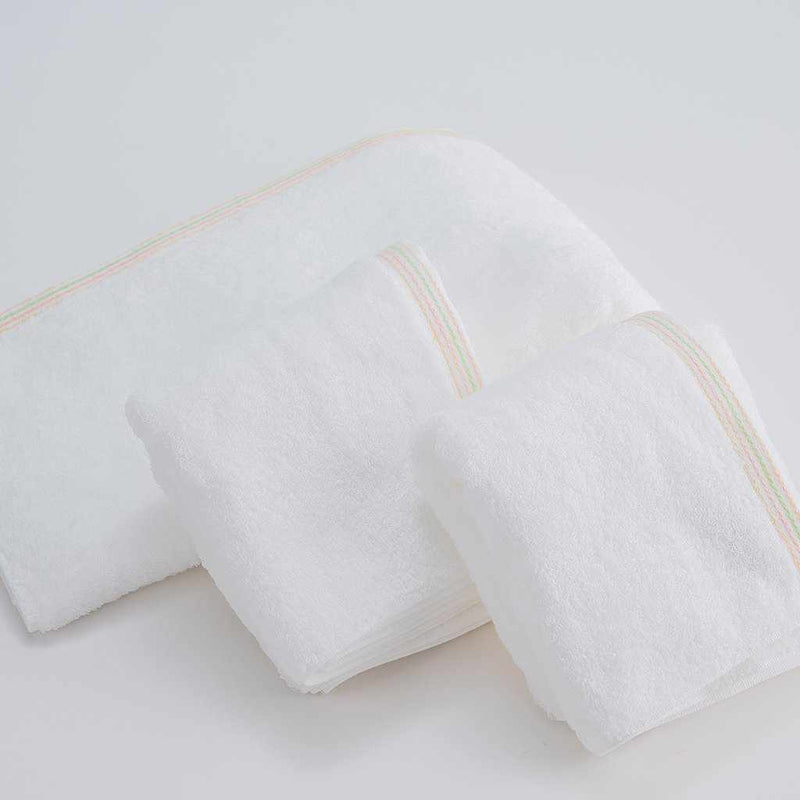 [TOWELS] "EN" BATH TOWEL X 1 & FACE TOWEL X 2 (3-PIECE SET) | IMABARI TOWELS