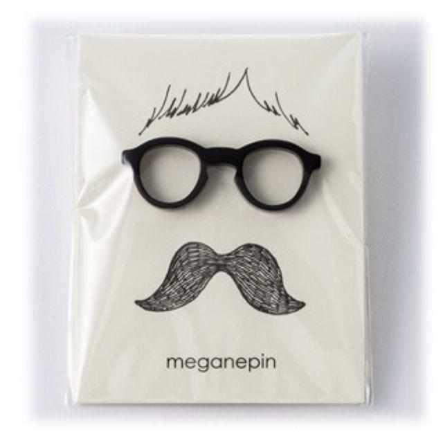 [PIN BATCH] MEGANE PIN THAT BECOMES A LAPEL PIN AND GLASSES HOLDER (4-PIECE SET) | SABAE GLASSES| TAKUMIICHI