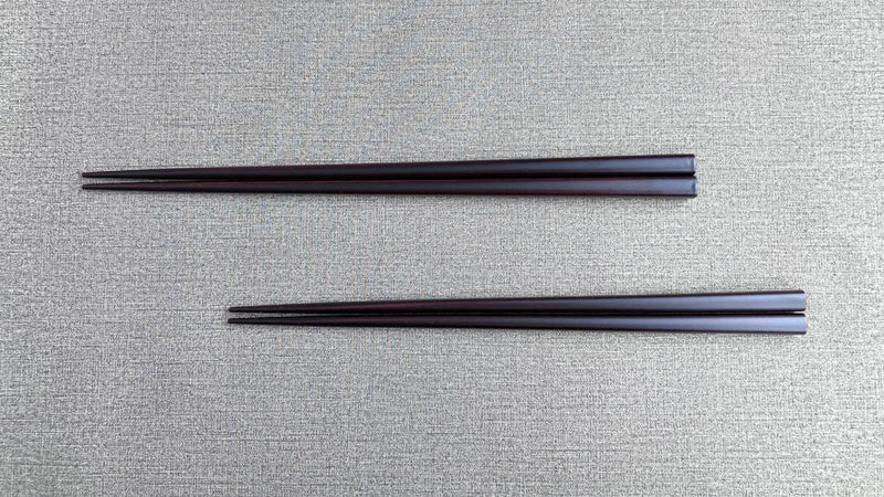 Chic pair of chopsticks made from cherry wood and the finest Japanese lacquer