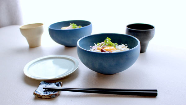 Modern bowls (pair set) that make the most of their depth for stylish serving.