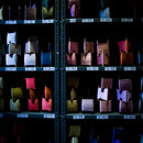 [TIE] WACHIGAI-ASANOHA RED D | Hakata Textiles | 오카노