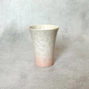 [แก้ว (ถ้วย)] ดอกไม้คริสตัล (พื้นหลังสีขาวสีน้ำเงิน) ถ้วยฟรี (ชุด 2 ชิ้น) | Touan | สินค้า Kyoto-Kiyomizu