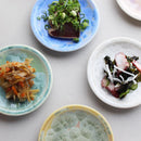 [작은 접시 (플레이트)] 꽃 크리스탈 이름 플레이트 (5 피스 세트) | 교토 키요 미즈 상품