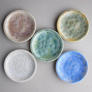 [작은 접시 (플레이트)] 꽃 크리스탈 이름 플레이트 (5 피스 세트) | 교토 키요 미즈 상품