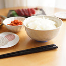 FLOWER CRYSTAL (WHITE BACKGROUND BLUE RED) 2-PIECE BOWL SET | KYOTO-KIYOMIZU WARES
