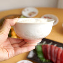 FLOWER CRYSTAL (WHITE BACKGROUND BLUE RED) 2-PIECE BOWL SET | KYOTO-KIYOMIZU WARES