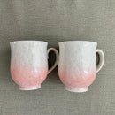 [MUG (CUP)] FLOWER CRYSTAL (WHITE BACKGROUND BLUE RED) MUG (2-PIECE SET) | TOUAN | KYOTO-KIYOMIZU WARES