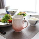 [MUG (CUP)] FLOWER CRYSTAL (WHITE BACKGROUND BLUE RED) MUG (2-PIECE SET) | TOUAN | KYOTO-KIYOMIZU WARES