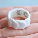 [ACCESSORY] SASKIA DIEZ DRAKE RING NO.1 (WHITE) | 2016/ | IMARI-ARITA WARES