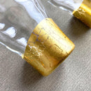 [แก้ว (ถ้วย)] แก้วแก้วเจาะ (2 ชิ้น) | Hakuichi | ใบทอง Kanazawa