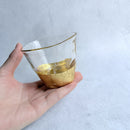 [MUG (CUP)] PENETRATION COLD TEA GLASS & COASTER (2 PIECES) | HAKUICHI | KANAZAWA GOLD LEAF