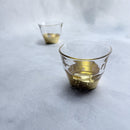 [MUG (CUP)] PENETRATION COLD TEA GLASS & COASTER (2 PIECES) | HAKUICHI | KANAZAWA GOLD LEAF