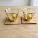 [MUG (CUP)] PENETRATION COLD TEA GLASS & COASTER (2 PIECES) | HAKUICHI | KANAZAWA GOLD LEAF