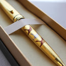 [PEN] MAKIE BALLPOINT PEN SENBAZURU (GOLD) | HAKUICHI | KANAZAWA GOLD LEAF