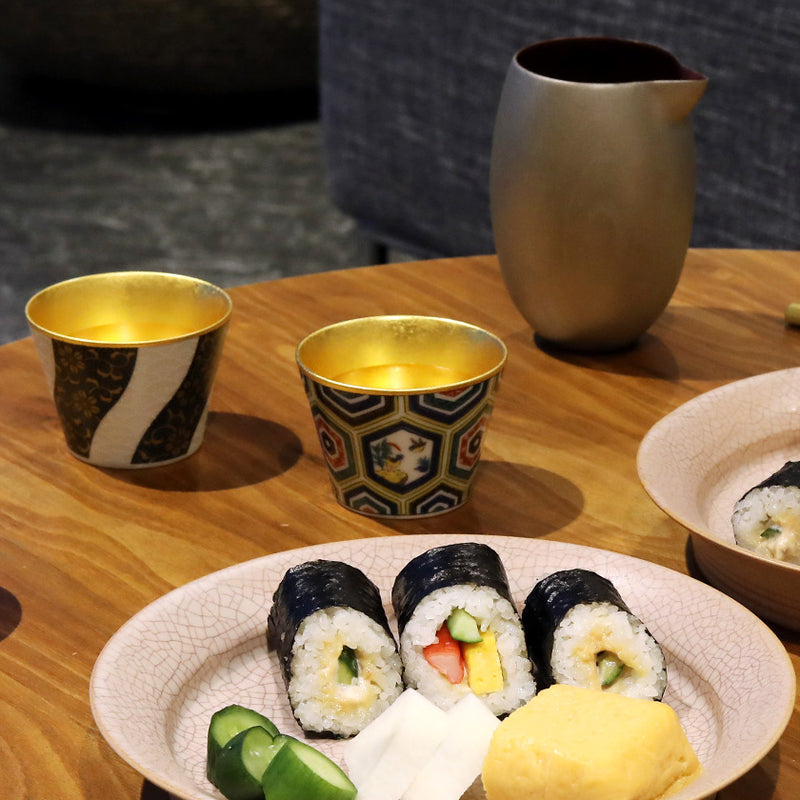 [ชาม] Kutani Wares Old Kutani Dish | Kanazawa Gold Leaf | ฮูคุอิจิ