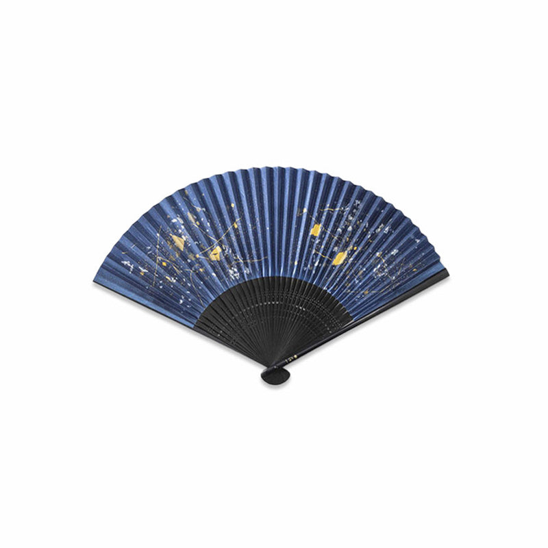 [HAND FAN] FOLDING FAN CHIRASHI BEAUTY GINGA | KANAZAWA GOLD LEAF | HAKUICHI