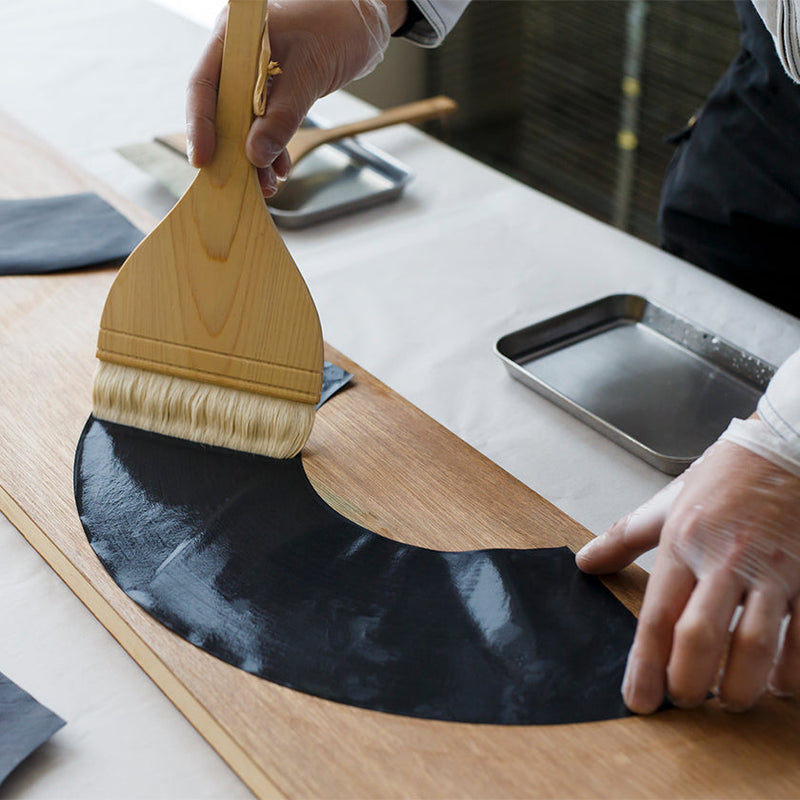 [HAND FAN] FOLDING FAN BEAUTIFUL COLOURS KESHIZUMI | KANAZAWA GOLD LEAF | HAKUICHI