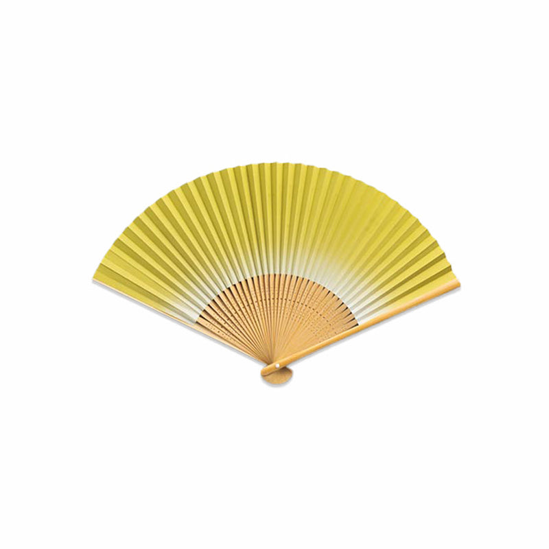 [HAND FAN] FOLDING FAN BEAUTIFUL COLOURS FUJINEZU | KANAZAWA GOLD LEAF | HAKUICHI