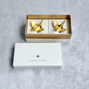 [CHOPSTICK REST (HOLDER)] CRANE (GOLD LEAF) | KANAZAWA GOLD LEAF | HAKUICHI