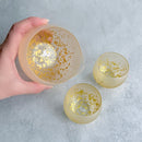 [SAKE BOTTLE & CUP SET] STARDUST AKARI 3 PIECES | KANAZAWA GOLD LEAF | HAKUICHI