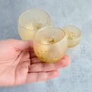[SAKE BOTTLE & CUP SET] STARDUST AKARI 3 PIECES | KANAZAWA GOLD LEAF | HAKUICHI