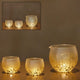 [SAKE BOTTLE & CUP SET] STARDUST AKARI 3 PIECES | KANAZAWA GOLD LEAF | HAKUICHI