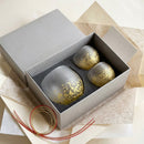 [SAKE BOTTLE & CUP SET] STARDUST AKARI 3 PIECES | KANAZAWA GOLD LEAF | HAKUICHI