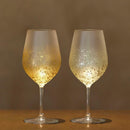 [GLASS] STARDUST AKARI WINE GLASS | KANAZAWA GOLD LEAF | HAKUICHI