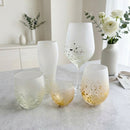 [GLASS] STARDUST AKARI BEER GLASS | KANAZAWA GOLD LEAF | HAKUICHI