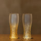 [GLASS] STARDUST AKARI BEER GLASS | KANAZAWA GOLD LEAF | HAKUICHI