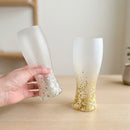 [GLASS] STARDUST AKARI BEER GLASS | KANAZAWA GOLD LEAF | HAKUICHI