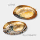 [TRAY] KATSUSHIKA HOKUSAI GLASS (GOLD) | KANAZAWA GOLD LEAF | HAKUICHI